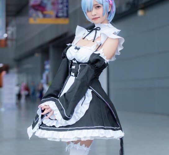 图片[2]-妹子图@伊猫子，这才是我梦中的蕾姆-集忧台